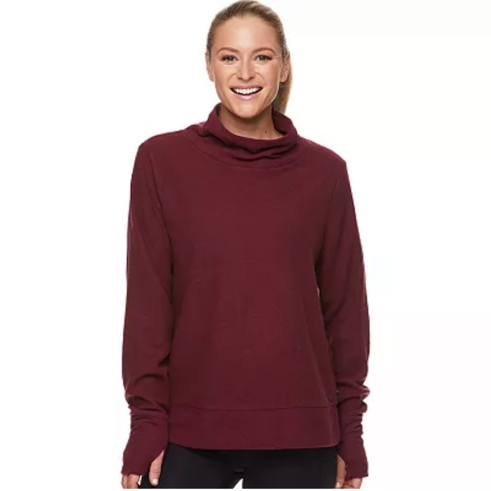 Women’s‎ Gaiam Shiva Polar Fleece Mock Neck Sweatshirt-Size L
